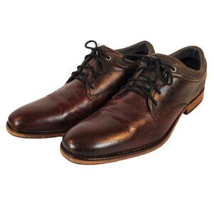 Bull Boxer Jaspy Men's Brown/Black Leather Derby Handmade Shoes. Portugal. Sz 11